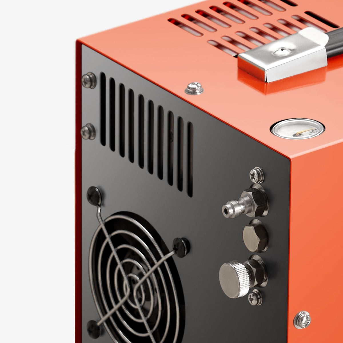 PCP Air Compressor, 4500PSI/30Mpa Portable PCP Airgun Compressor with Built-in Converter & Fan Cooling System, DC12V/AC120V Manual-Stop Air Rifle, Paintball and Scuba Tank Compressor Pump