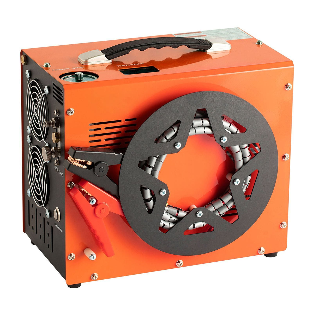 PCP Air Compressor, 4500PSI/30Mpa Portable PCP Airgun Compressor with Built-in Power Converter, Auto-Stop | DC12V/AC120V | Oil & Water-Free Air Rifle, Paintball and Scuba Tank Compressor Pump