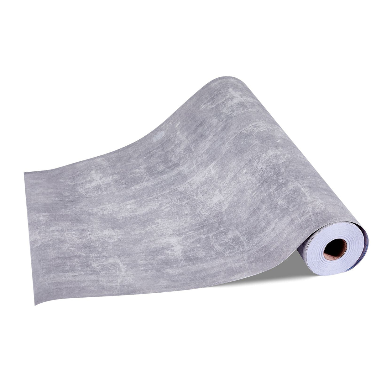 Peel and Stick Wallpaper, 15.7 x 590.5 inch Contact Paper Waterpoof Self Adhesive, Easy to Clean Wall Decorative Vinyl Roll for Bedroom Kitchen Bathroom Office,Dark Gray Industrial Style