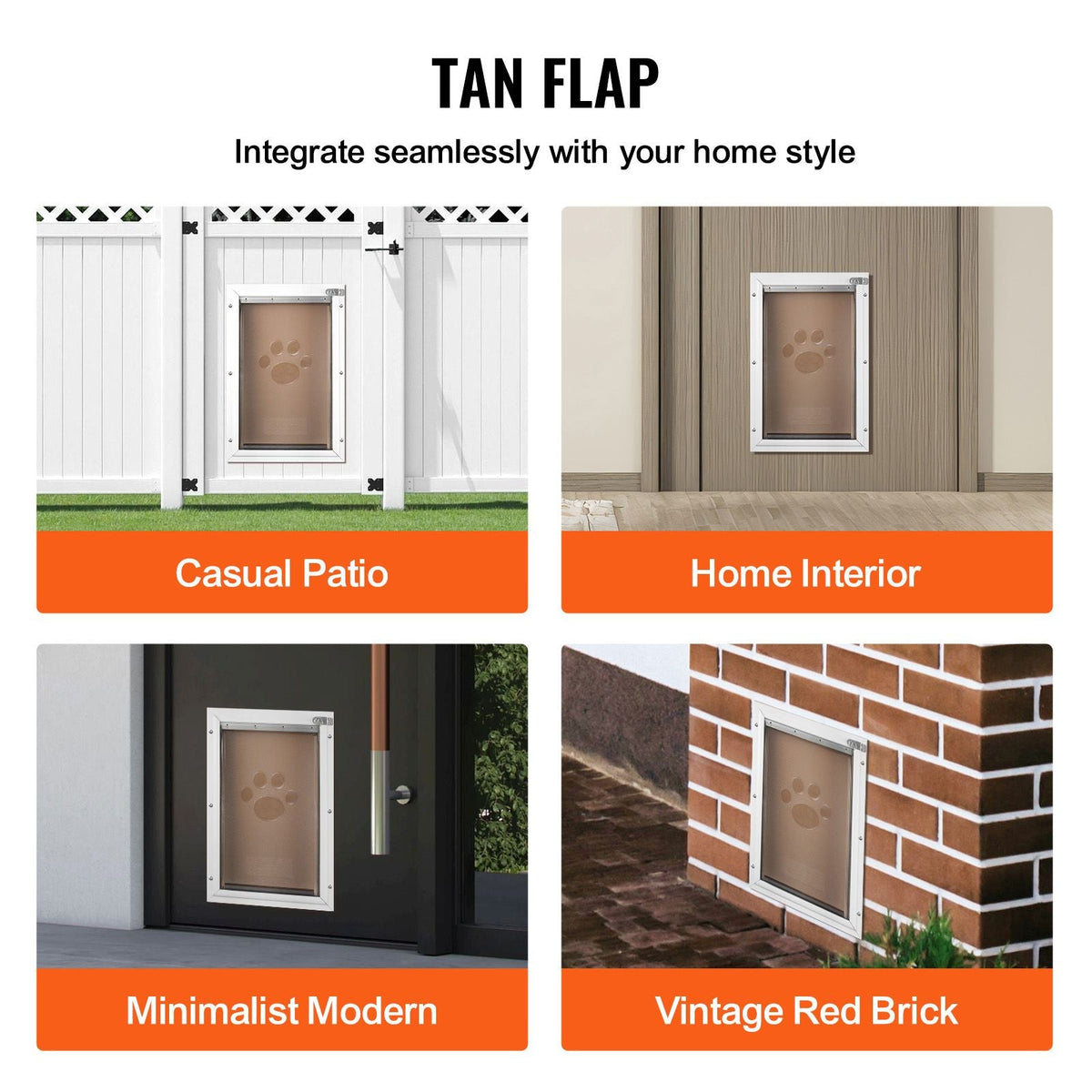 Pet Door Replacement Flap, Compatible with Flap Pet Doors, Measures 5.25" x 8.13" Longer Lasting, Weather-proof, Thickened PVC Dog Door Replacement Flap with Long Magnetic Strip (Small)