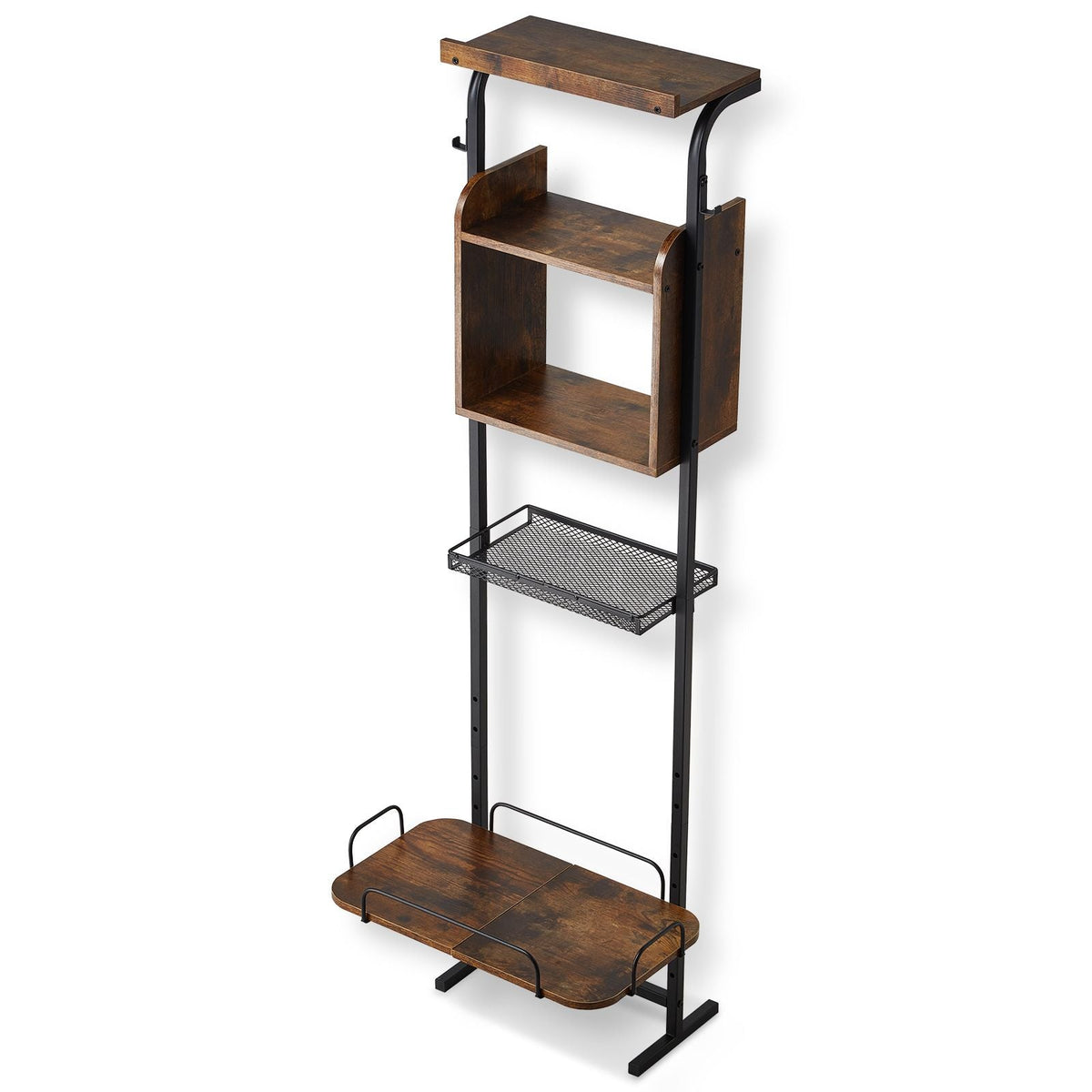 Pet Feeding Station with Storage, Elevated Dog Bowls, Raised Dog Bowl Stand, Dog Food Storage and Feeder Station with Storage Shelves, Pet Toy Storage Organizer, for Large Medium Small Dogs