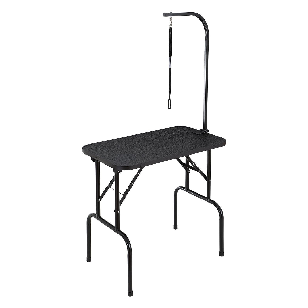 Pet Grooming Table Arm with Clamp, 32''x18'' Dog Grooming Station, Foldable Pets Grooming Stand for Medium and Small Dogs, Free No Sit Haunch Holder with Grooming Loop, Bearing 220lbs