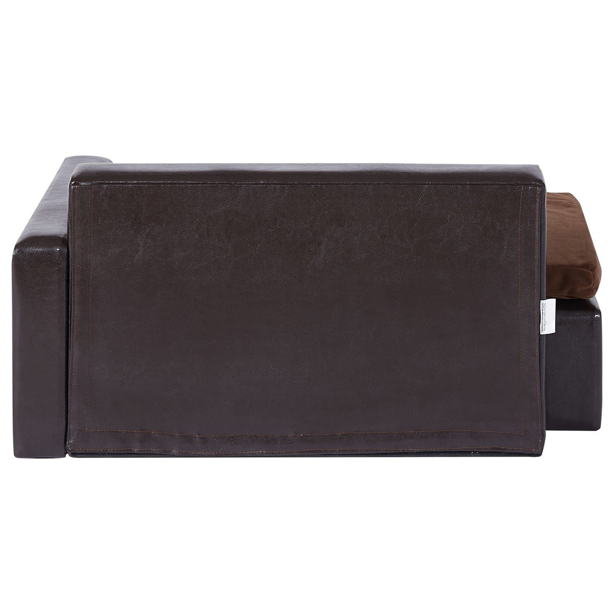 Pet Sofa, Dog Couch for Medium-Sized Dogs and Cats, Soft Leather Dog Sofa Bed, 110 lbs Loading Cat Sofa, Black