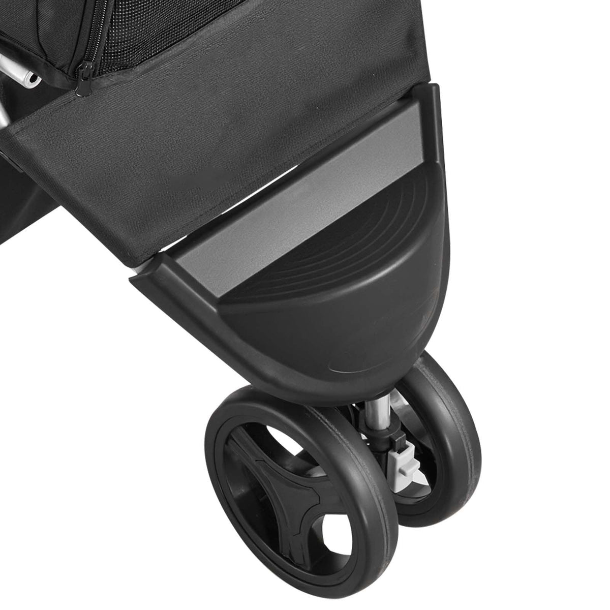 Pet Stroller, 35 lbs Weight Capacity, Foldable Dog Stroller Cart, 3 Wheels Cats Stroller with Mesh Windows and Cup Holders, Portable Pet Carrier Stroller with Brake, for Small to Medium Pets