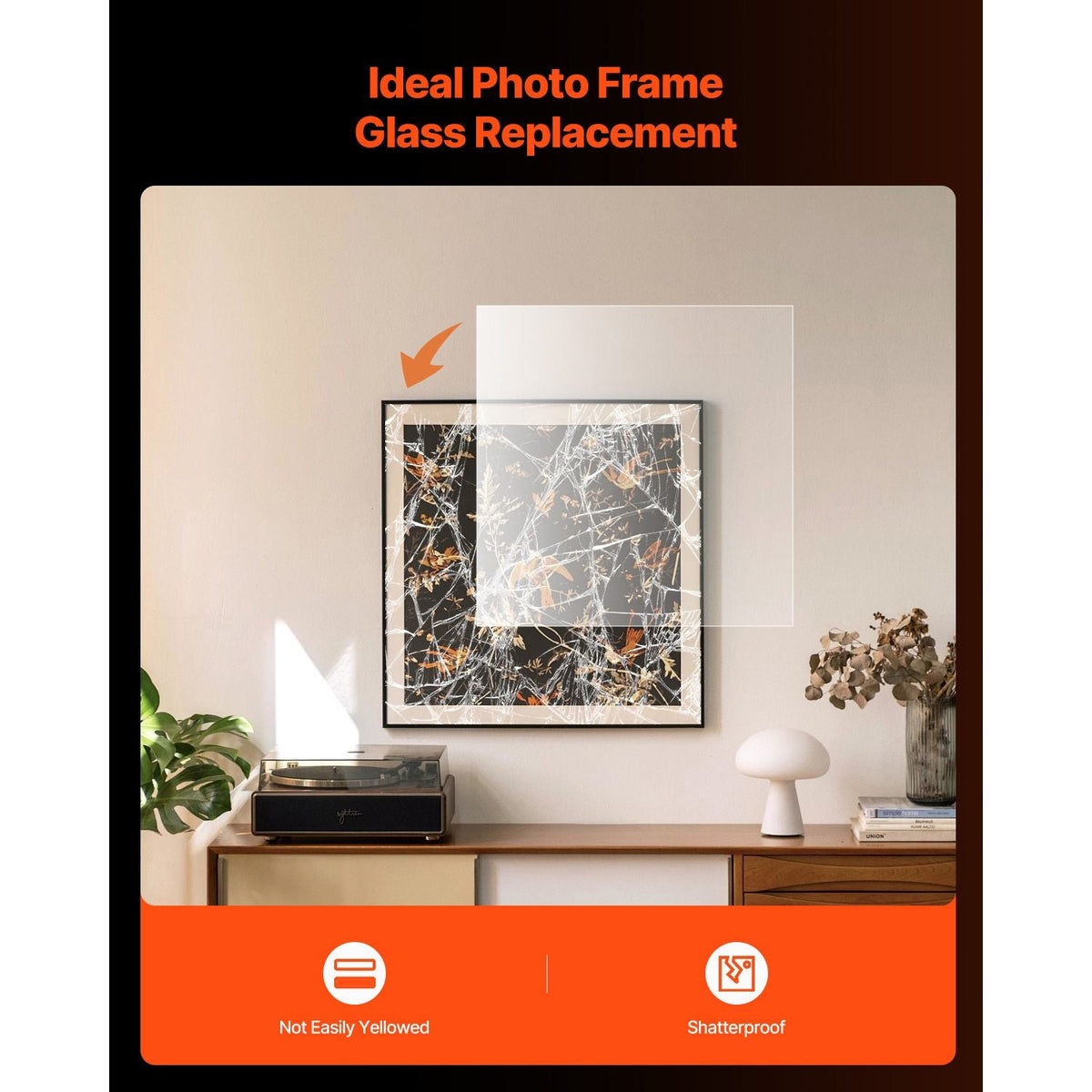 PET/Plexiglass Sheets, 5-Pack Plastic Sheet, 24 x 36 Inch 0.04 Inch Thick Transparent Clear Flexible Plastic Panels for Craft, Replacement Picture Frame Glass, DIY Display Project, Easy to Cut