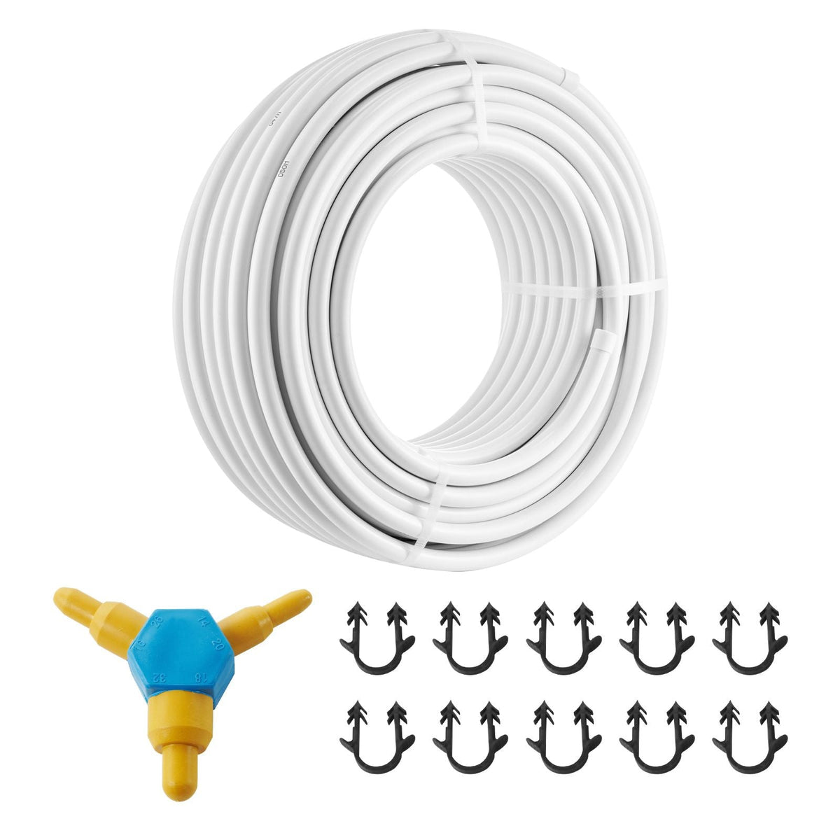PEX-AL-PEX Tube, 164 ft, 0.79'' Diameter Aluminum-Plastic Composite Pipe Oxygen Barrier Radiant Floor PEX Pipe, 0.08'' Thickness Radiant Heat Floor Plumbing Inner Aluminum Layer PEX Tubing Pipe