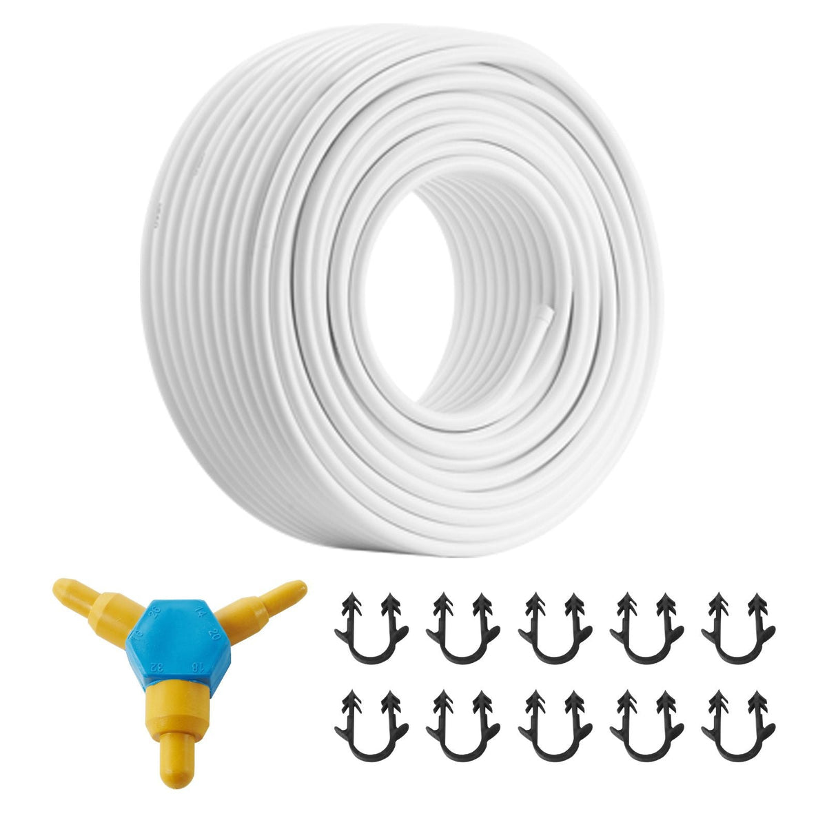 PEX-AL-PEX Tube, 328ft, 5/8'' Diameter Aluminum-Plastic Composite Pipe Oxygen Barrier Radiant Floor PEX Pipe, 0.08'' Thickness Radiant Heat Floor Plumbing Inner Aluminum Layer PEX Tubing Pipe