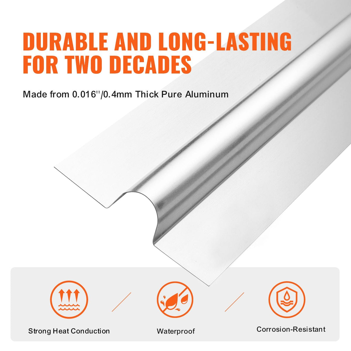 PEX Heat Transfer Plates 2 ft, Radiant Heat Plates for 3/4" PEX Pipe, Durable Aluminum & Easy Trimming and Install Underfloor Heat Tubing Plates, Perfect for Wooden Floors (200pcs)