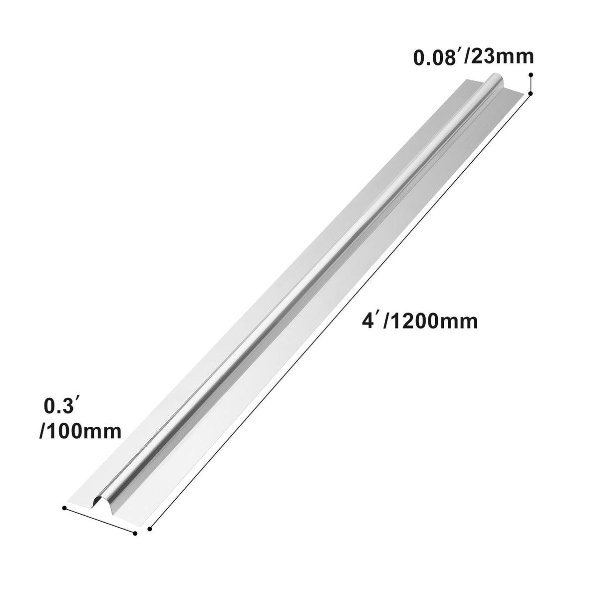 PEX Heat Transfer Plates 4 ft, Radiant Heat Plates for 3/4" PEX Pipe, Durable Aluminum & Easy Trimming and Install Underfloor Heat Tubing Plates, Perfect for Wooden Floors (200pcs)