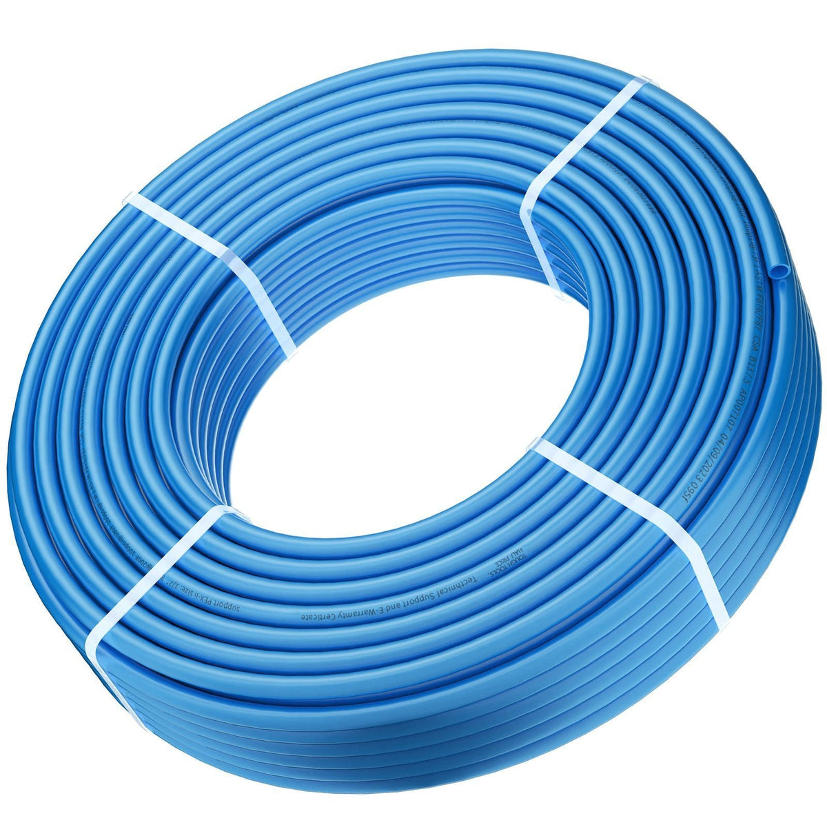 PEX Pipe 1/2 Inch, 300 Feet Length PEX-B Flexible Pipe Tubing for Potable Water, Pex Water Lines for Hot/Cold Water & Easily Restore, Plumbing Applications with Free Cutter & Clamps ,Blue