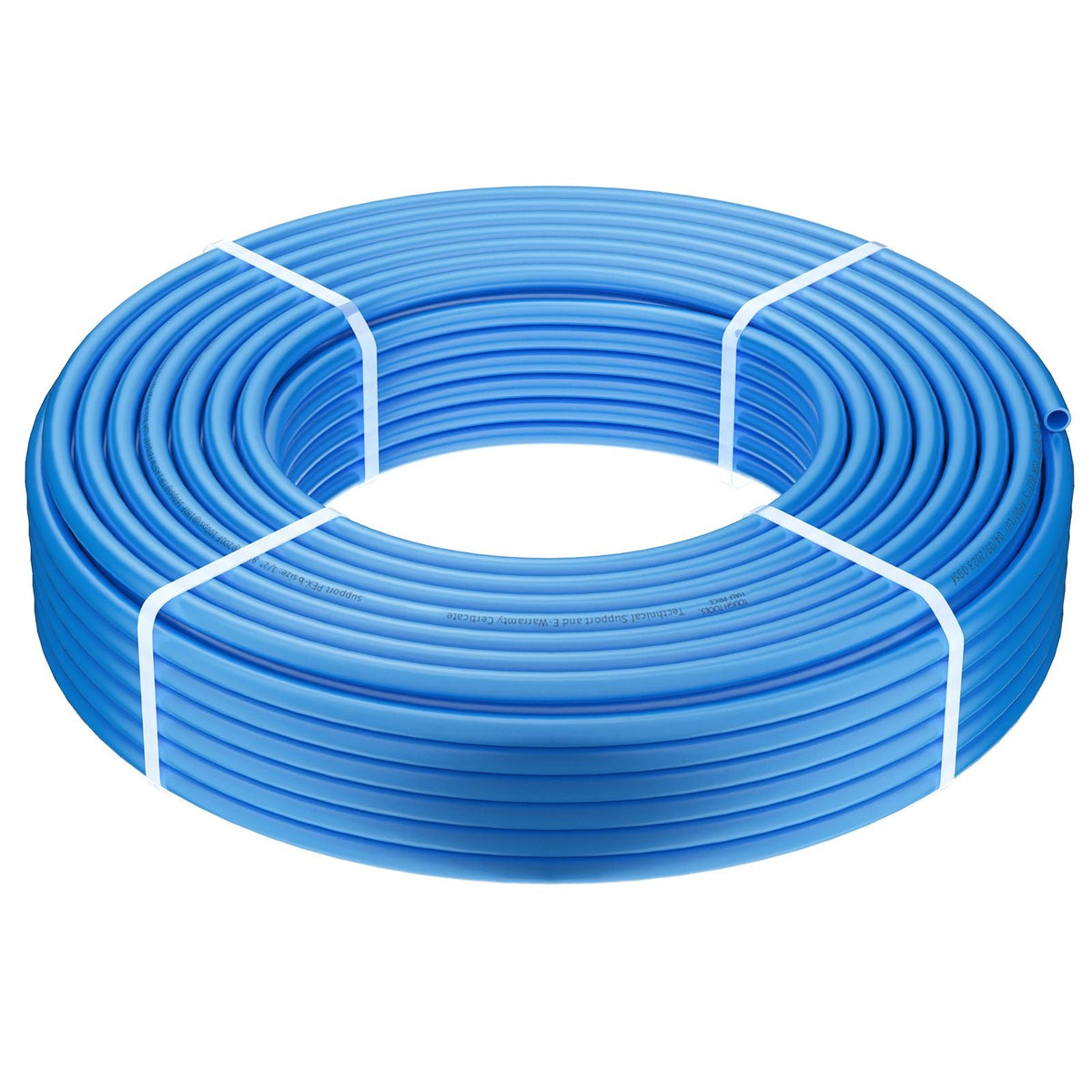 PEX Pipe 1/2 Inch, 300 Feet Length PEX-B Flexible Pipe Tubing for Potable Water, Pex Water Lines for Hot/Cold Water & Easily Restore, Plumbing Applications with Free Cutter & Clamps ,Blue
