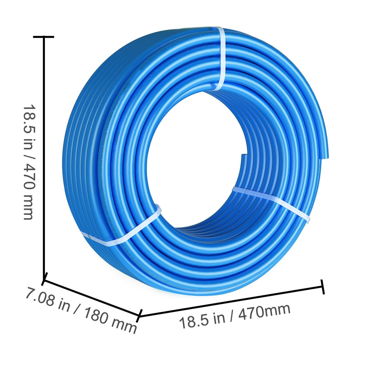 PEX Pipe 3/4 Inch, 100 Feet Length PEX-A Flexible Pipe Tubing for Potable Water, Pex Water Lines for Hot/Cold Water & Easily Restore, Plumbing Applications with Free Cutter,Blue