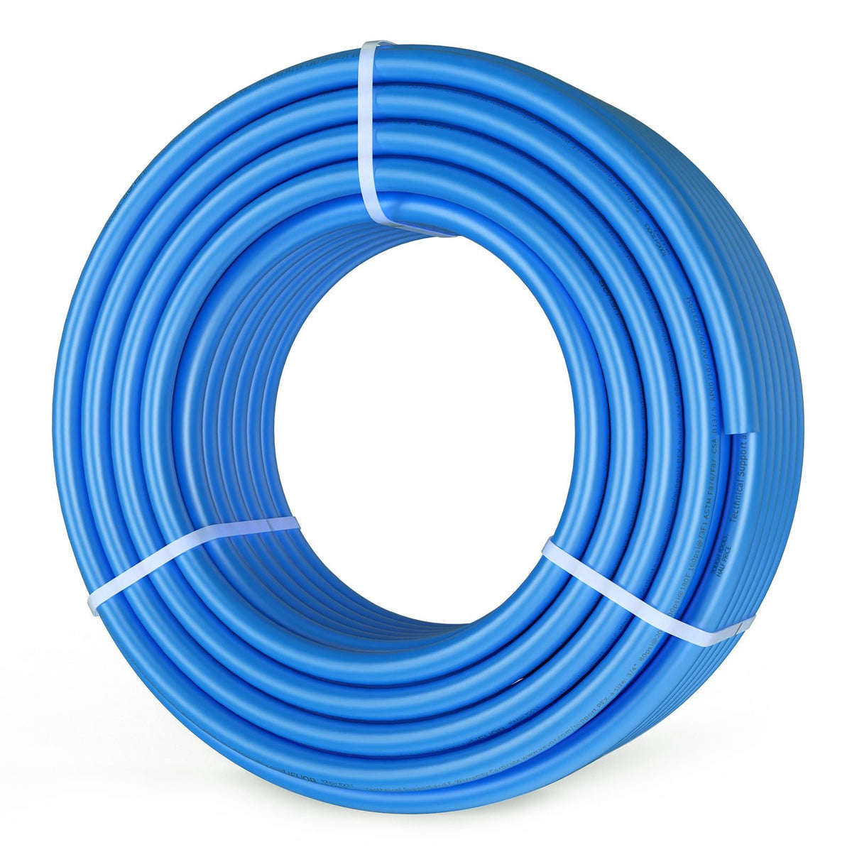 PEX Pipe 3/4 Inch, 100 Feet Length PEX-B Flexible Pipe Tubing for Potable Water, Pex Water Lines for Hot/Cold Water & Easily Restore, Plumbing Applications with Free Cutter & Clamps ,Blue