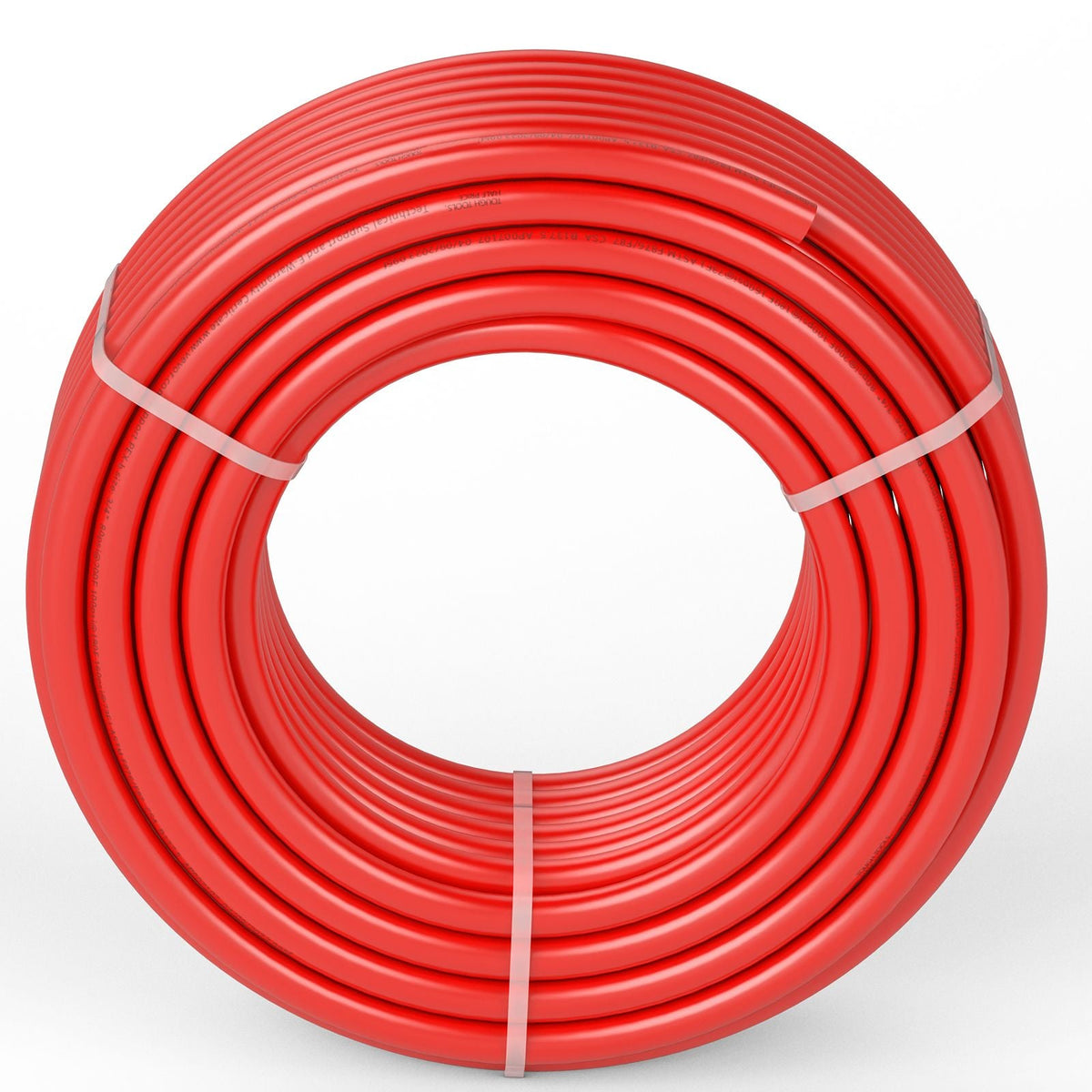 PEX Pipe 3/4 Inch, 100 Feet Length PEX-B Flexible Pipe Tubing for Potable Water, Pex Water Lines for Hot/Cold Water & Easily Restore, Plumbing Applications with Free Cutter & Clamps ,Red