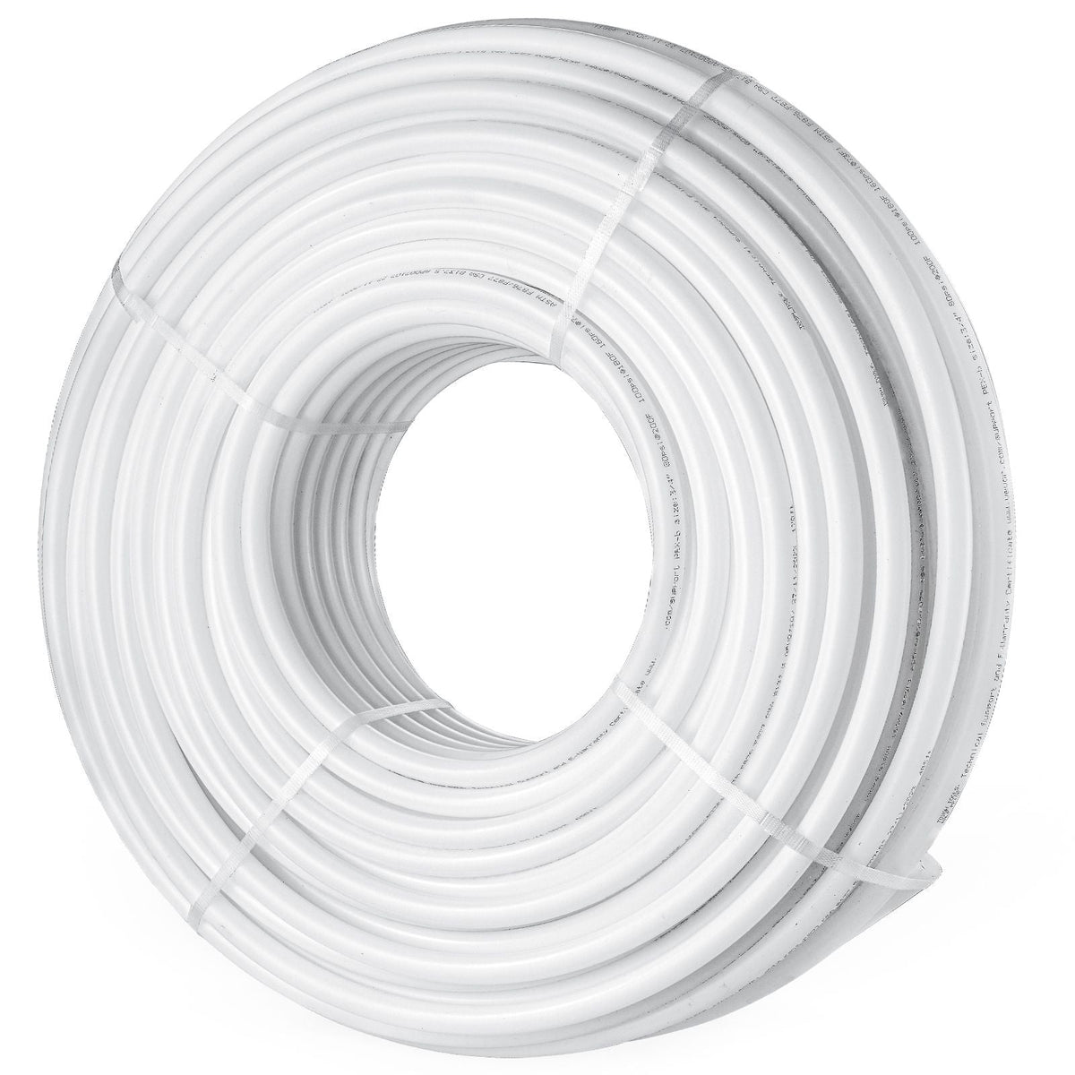PEX Pipe 3/4 Inch, 500 Feet Length PEX-B Flexible Pipe Tubing for Potable Water, Pex Water Lines for Hot/Cold Water & Easily Restore, Plumbing Applications with Free Cutter & Clamps ,White