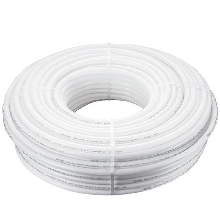 PEX Pipe 3/4 Inch, 500 Feet Length PEX-B Flexible Pipe Tubing for Potable Water, Pex Water Lines for Hot/Cold Water & Easily Restore, Plumbing Applications with Free Cutter & Clamps ,White