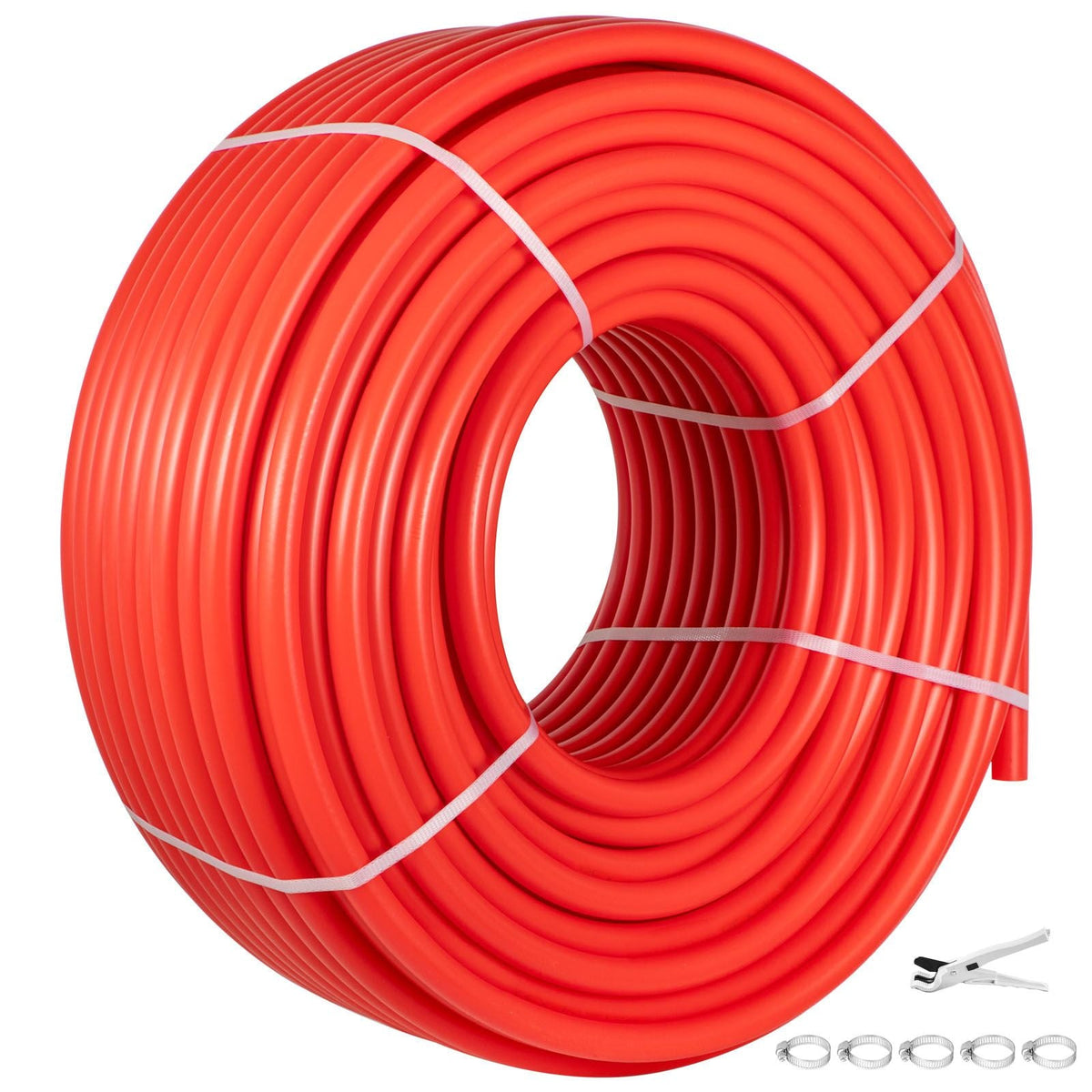 PEX Pipe, 7/8 inch x 500 FT PEX Tubing, Non Oxygen Barrier Red PEX-B Pipe, Flexible PEX Water Line for RV Sewer Hose, Plumbing, Radiant Heating