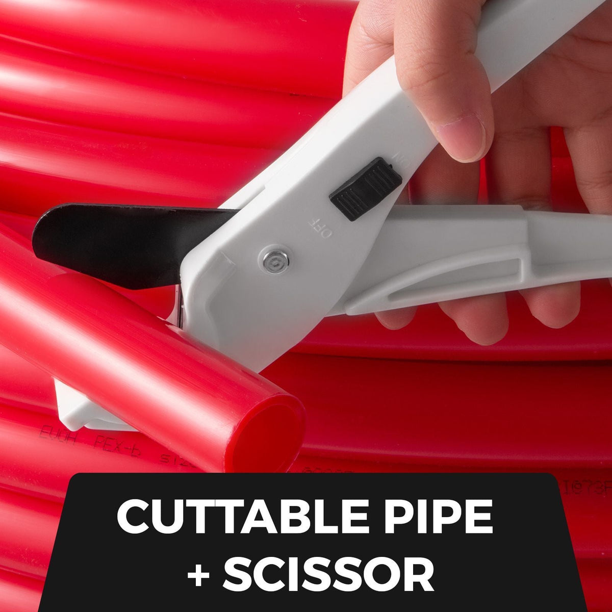 Pex Pipe Tubing 1 Inch 300ft Pex Tubing Non-Barrier Radiant Water Plumbing Pipe Pex-B ?1" Non-Barrier/300FT/Red?