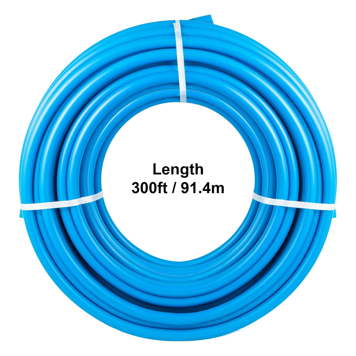 Pex Tubing, 1\" Pex Pipe 300ft Flexible Pex Hose Non Oxygen Barrier Pex Tube Coil 80-160psi Pex Water Line Blue Pex Piping for Hot & Cold Water Plumbing Open Loop Radiant Floor Heating System