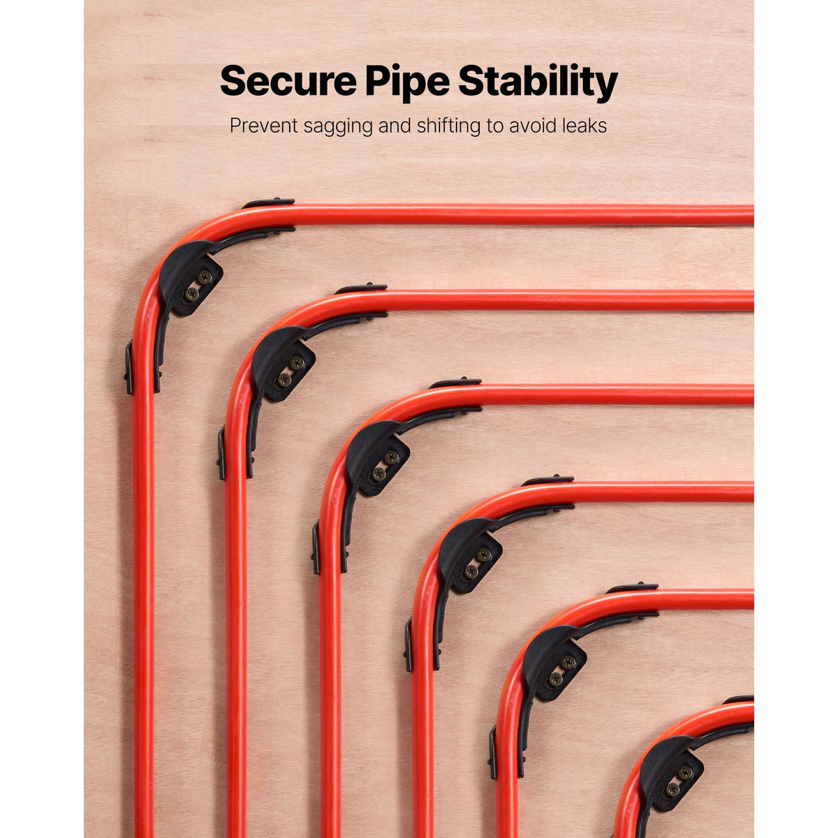 PEX Tubing Bend Support, 20 Packs 90-Degree Elbow Bend Support Compatible with 1/2-inch PEX Pipes, Corrosion & Rust Resistant Pex Clamps Pipe Holder with Nail Tab