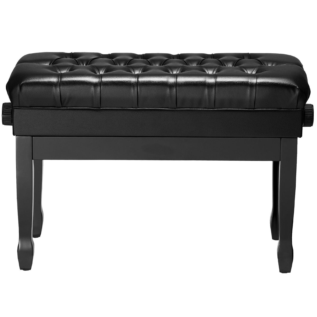 Piano Bench, 29.5" x 14" x 20.3", Duet Keyboard Piano Chair with 20.3"-23.4' Adjustable Height, Padded Cushion, Storage Compartment for Music Books, Wooden Piano Stool Seat, for Vanity, Bedroom