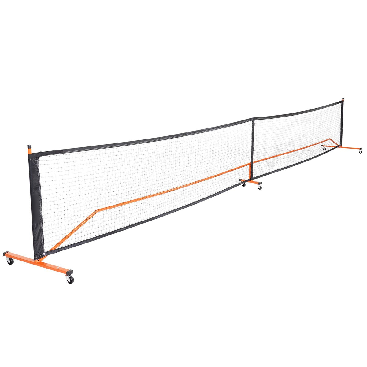 Pickleball Net Set, 22FT Regulation Size Portable Pickleball System with Bags, Balls, Paddles, Wheels, and Court Lines, Weather Resistant Metal Frame & PE Net, for Outdoor Backyard Driveway