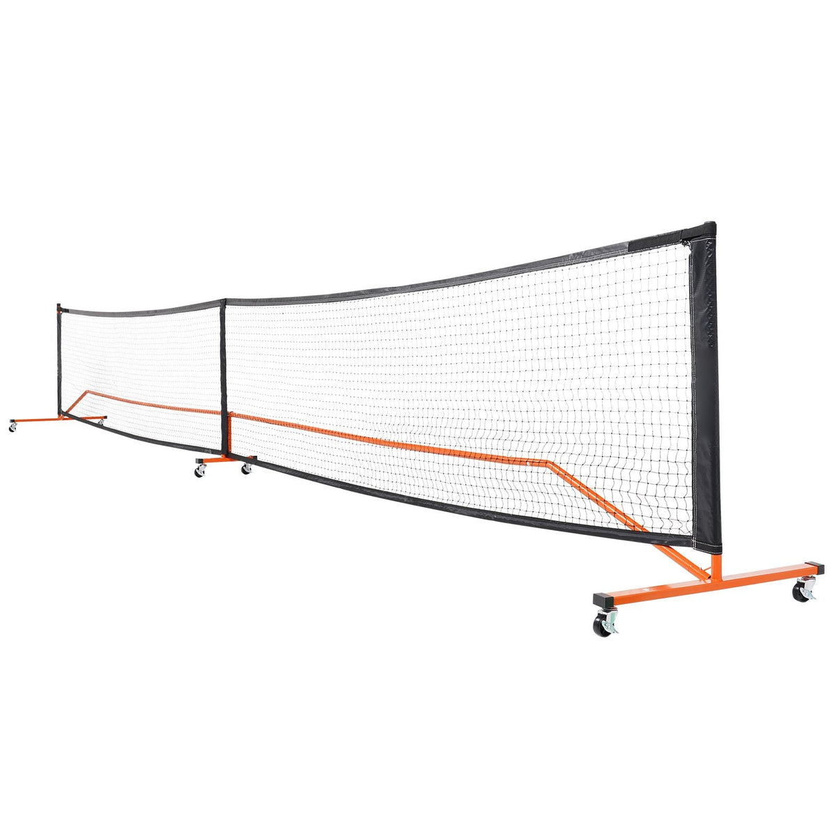 Pickleball Net Set, 22FT Regulation Size Portable Pickleball System with Bags, Balls, Paddles, Wheels, and Court Lines, Weather Resistant Metal Frame & PE Net, for Outdoor Backyard Driveway