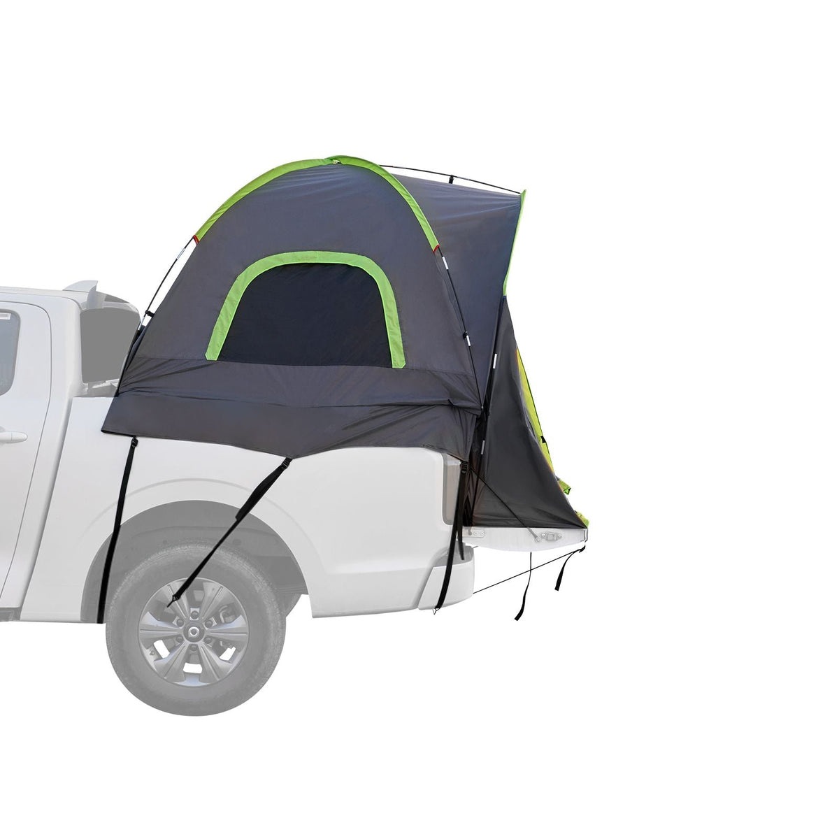 Pickup Truck Tent, Fit 5.0-5.2 ft Truck Tents for Camping, Waterproof PU2000mm 2-3 Person Sleeping Truck Bed Tent with Double Layer Design Windows, Sturdy Truck Bed Camper Shell with Storage Bag