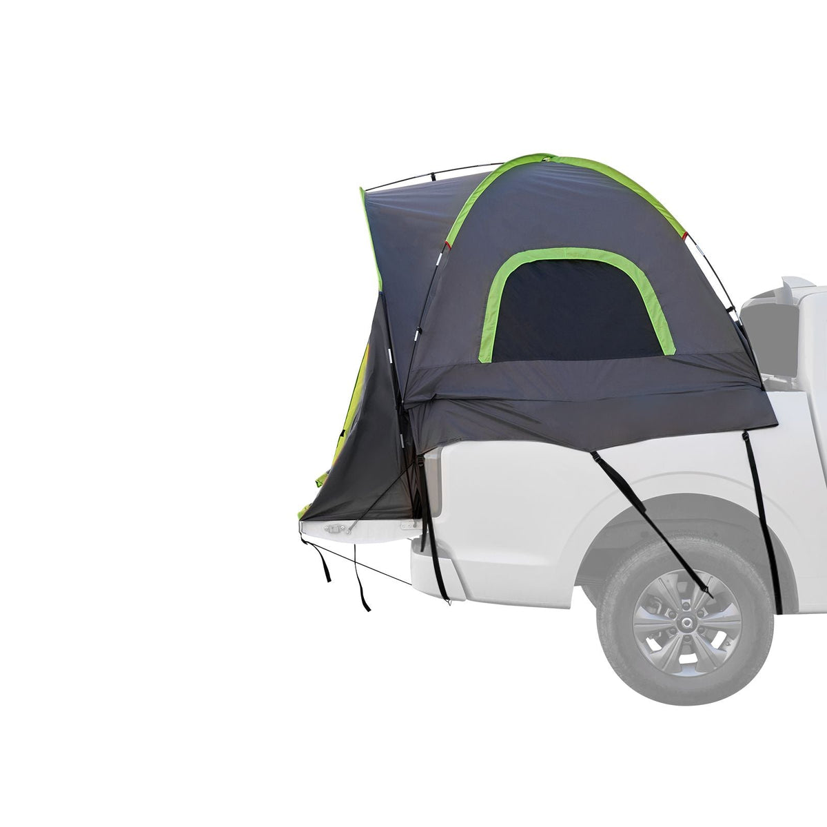 Pickup Truck Tent, Fit 5.5-6.0 ft Truck Tents for Camping, Waterproof PU2000mm 2-3 Person Sleeping Truck Bed Tent with Double Layer Design Windows, Sturdy Truck Bed Camper Shell with Storage Bag