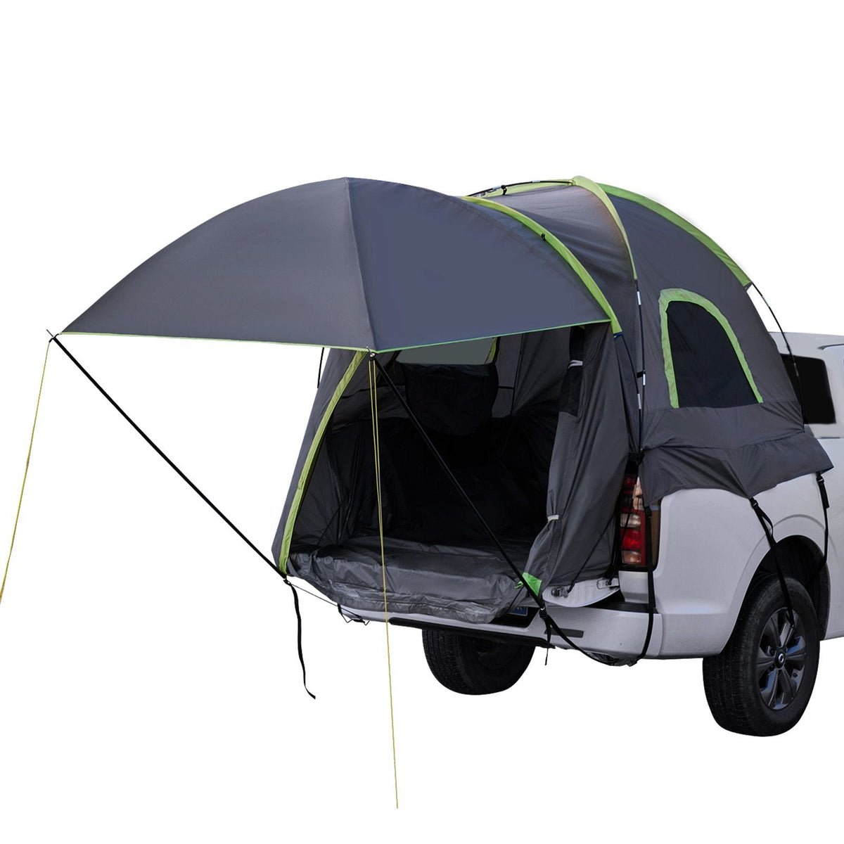 Pickup Truck Tent, Fits 8.0-8.2 ft Truck Tents for Camping, Waterproof PU2000 2-3 Person Sleeping Truck Bed Tent, Sturdy Truck Bed Camper Shell with Expandable Awning, Rainfly, Storage Bag