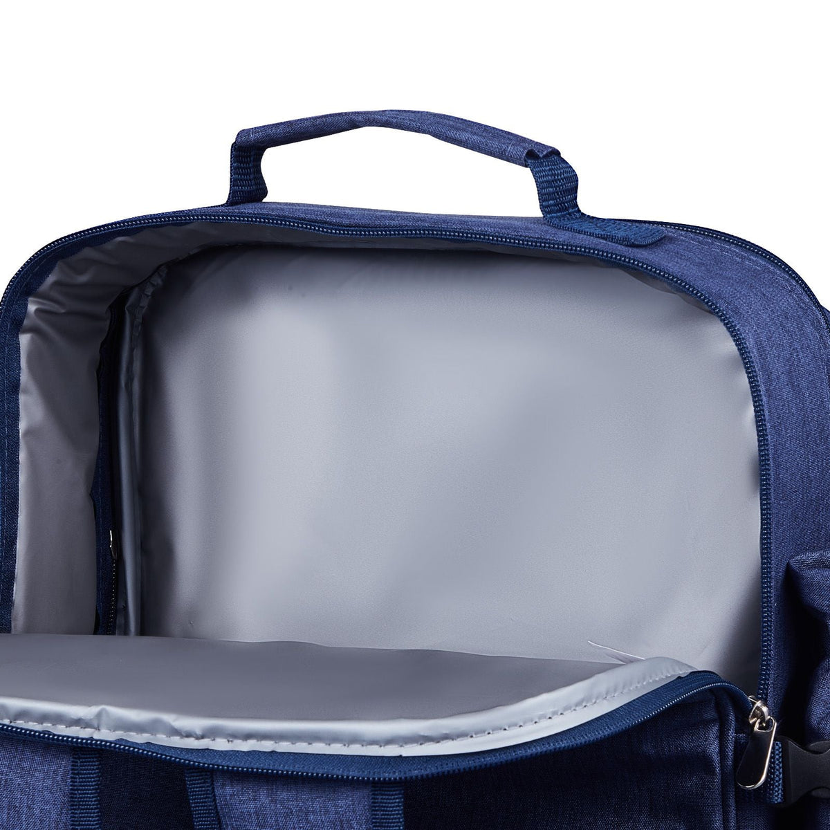 Picnic Backpack, Beach Picnic Backpack Bag for 4 Person with Insulated Cooler Compartment, Detachable Bottle/Wine Holder, Lightweight Blanket, Plates and Cutlery Set for Outdoor, Navy Blue