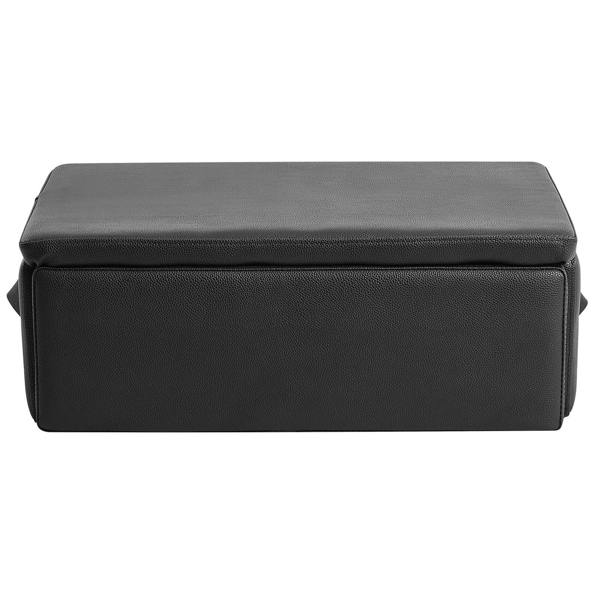Pilates Box for Reformer, 25x17x9 In Pilates Reformers Sitting Box for Exercises, Premium PU and Wood Pilates Equipment Accessory, Improve Strength, Balance, Range of Motion Home Gym, Black