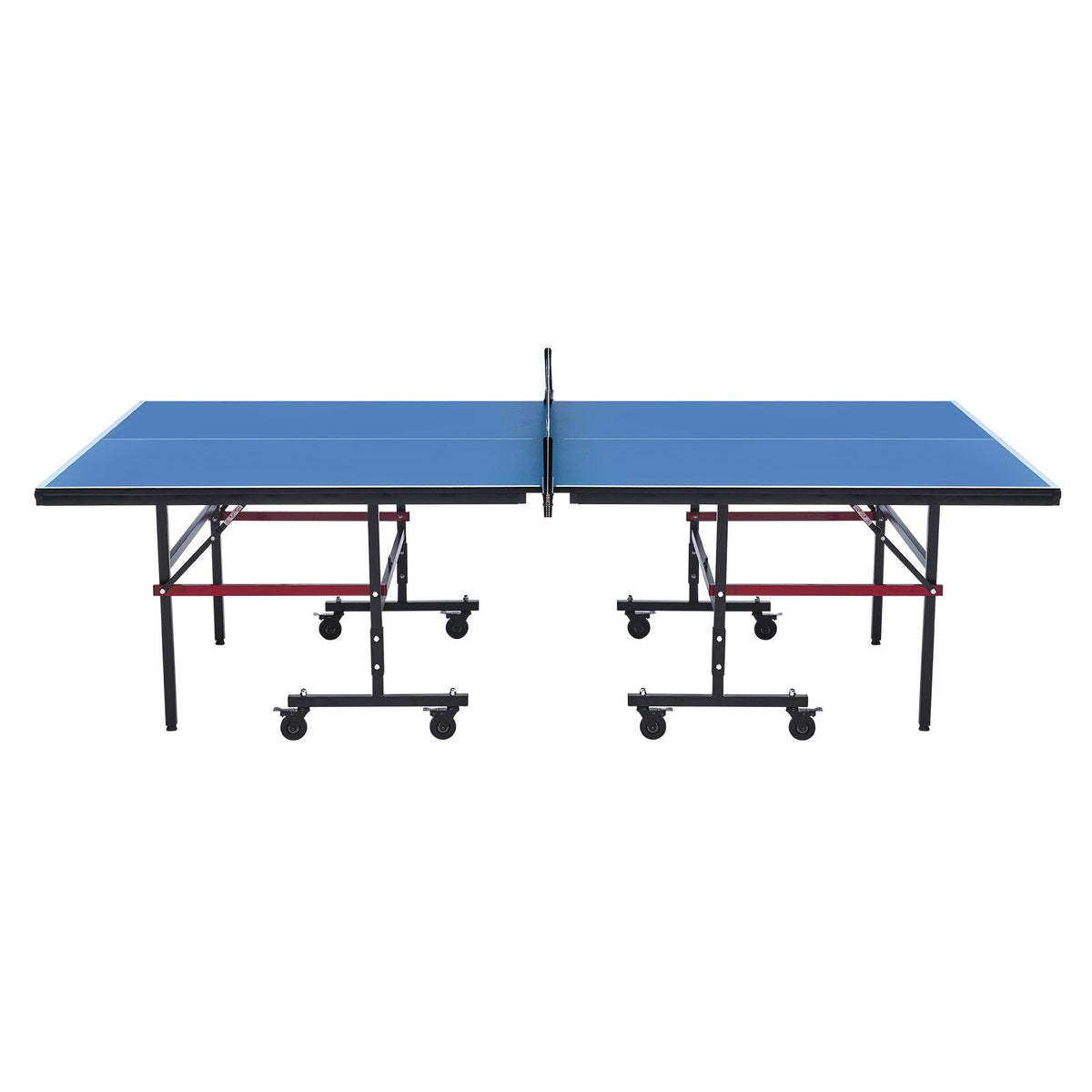 Ping Pong Table, Professional Table Tennis Game, Indoor MDF Portable Table Tennis Table, Foldable Ping Pong Table with Quick Clamp Net and Lockable Wheel, 10 Minute Easy Assembly, 18mm Tabletops