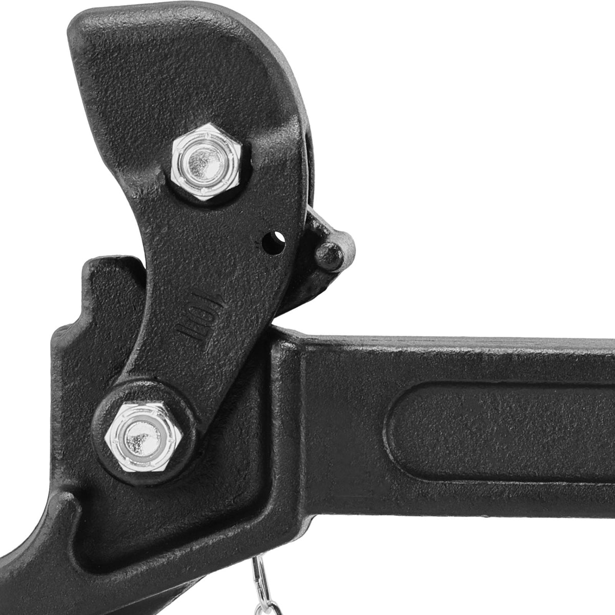 Pintle Hook, 20000 lbs Towing Capacity, Pintle Hitch Receiver for 2-inch Hitch Hook Military Receiver, Fits 2.5 to 3-inch Lunette Ring, 15.6-inch Length, Black Powder Coat, for Various Trailers