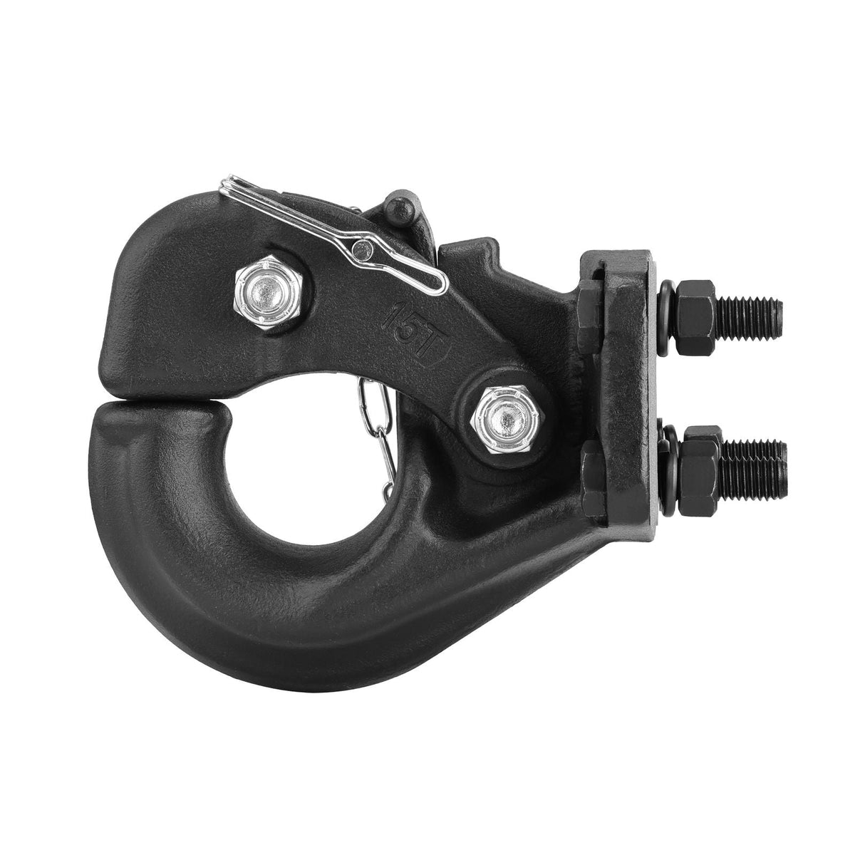 Pintle Hook, 30000 lbs Towing Capacity, Trailer Hitches Receiver Hook Fits for 2.5 to 3-inch Lunette Ring with Mounting Kit, Wear-resistant, Black Powder Coat, Suitable for Various Vehicles