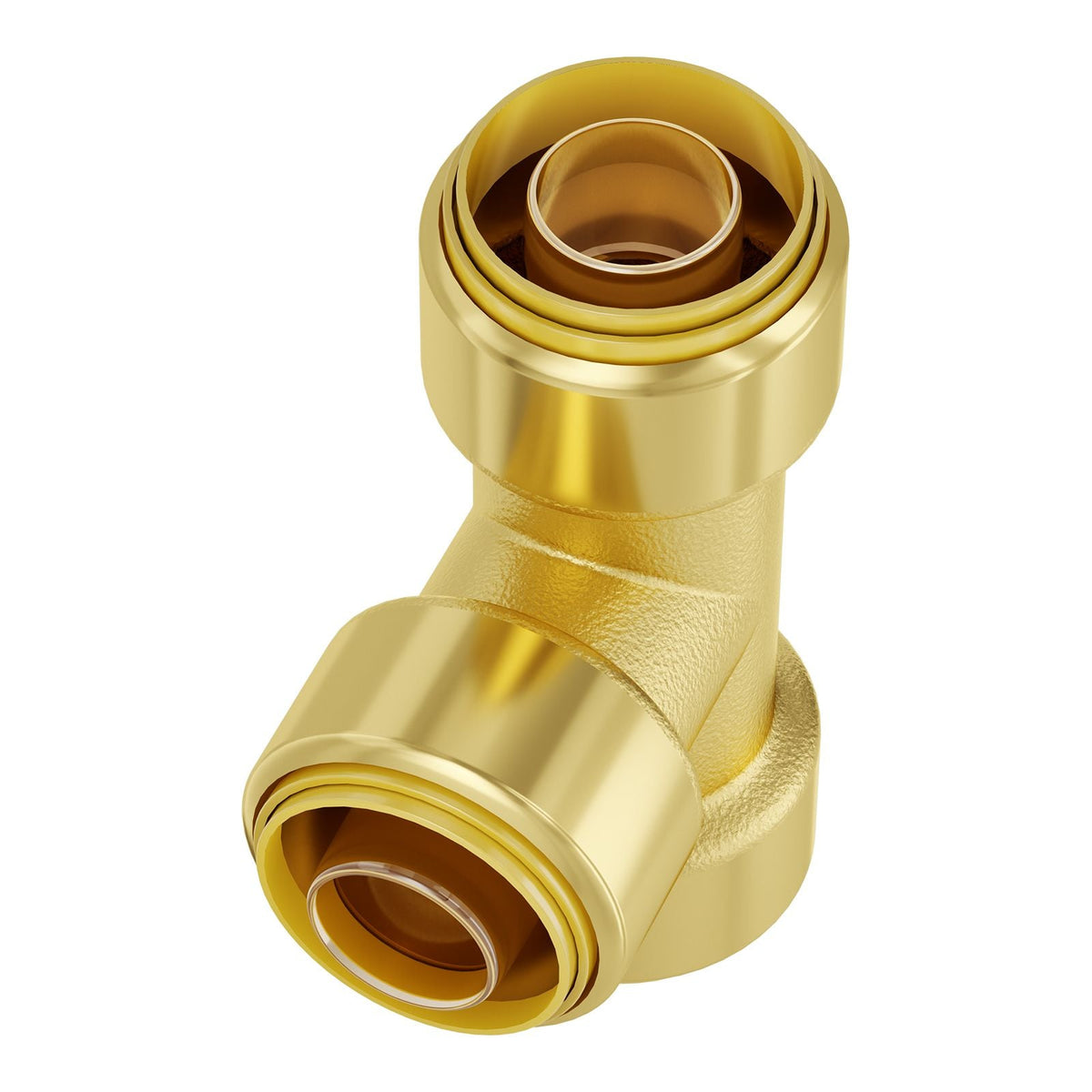 Pipe Fittings, 1/2" 12PCS Tee Brass Pipe Fittings, Push-Fit Pipe Connector Brass Air Fittings, Heavy Duty Plumbing Fittings Adapter for Heating/Shower Systems, Water Pipes