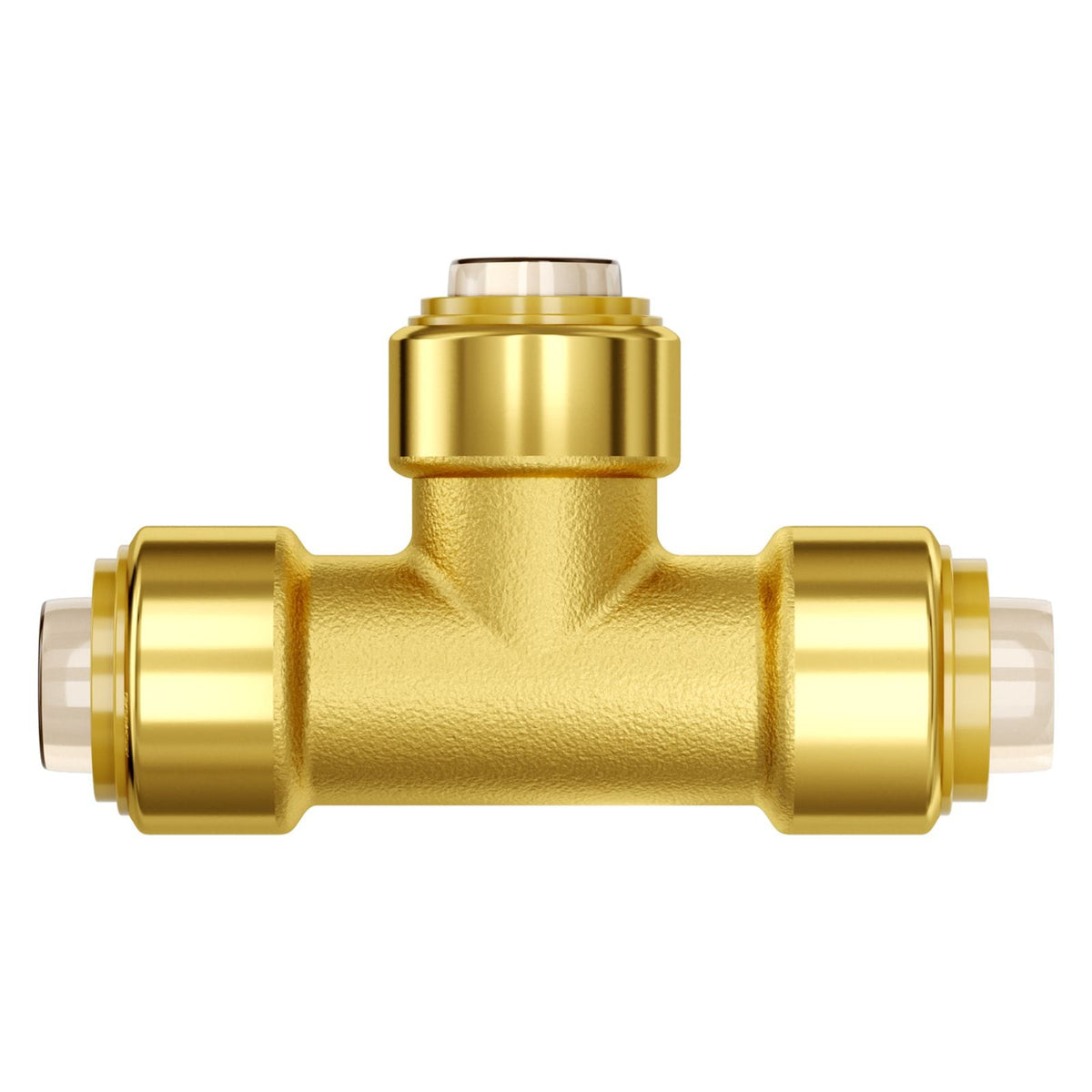 Pipe Fittings, 1/2" 12PCS Tee Brass Pipe Fittings, Push-Fit Pipe Connector Brass Air Fittings, Heavy Duty Plumbing Fittings Adapter for Heating/Shower Systems, Water Pipes