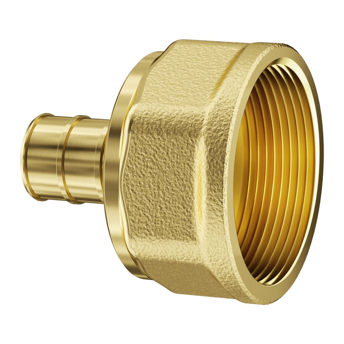 Pipe Fittings, 1/2" 20PCS Brass Pipe Fittings, Clamp-style 1/2 NPT Internal Thread Pipe Connector Brass Air Fittings, Heavy Duty Plumbing Fittings NPT Adapter for Heating/Shower Systems