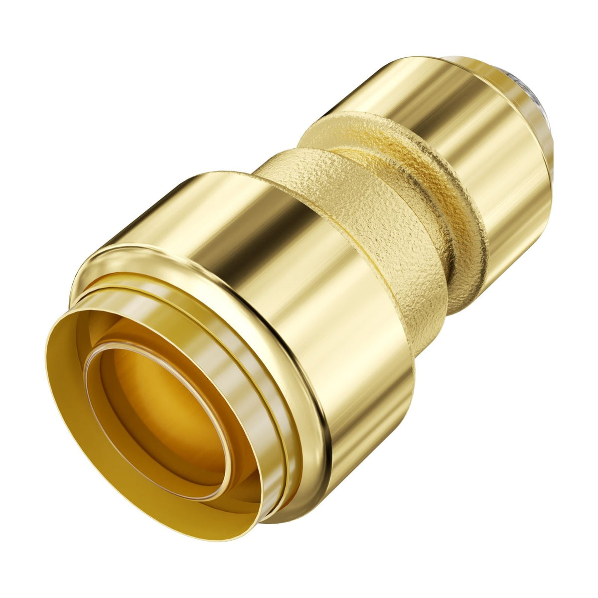 Pipe Fittings, 1/2"-3/4" 12PCS Brass Pipe Fittings, Straight-Through Push-Fit Pipe Connector Brass Air Fittings, Heavy Duty Plumbing Fittings Adapter for Heating/Shower Systems,Water Pipes