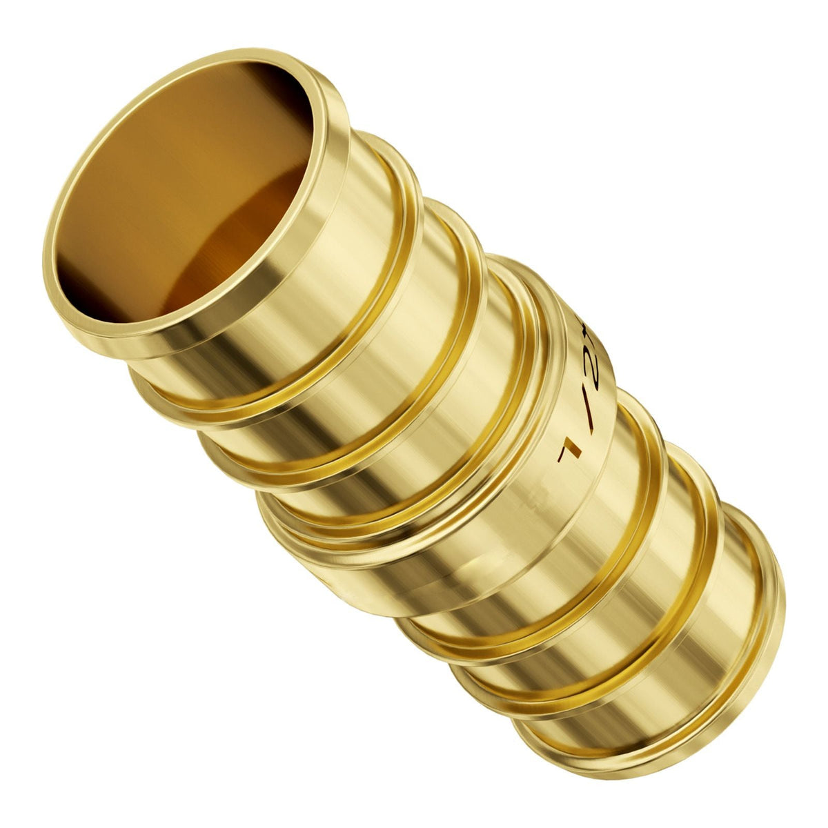 Pipe Fittings, 1/2" 50PCS Brass Pipe Fittings, Clamp-style Straight-Through Pipe Connector Brass Air Fittings, Heavy Duty Plumbing Fittings Tube Adapter for Heating/Shower Systems,Water Pipes