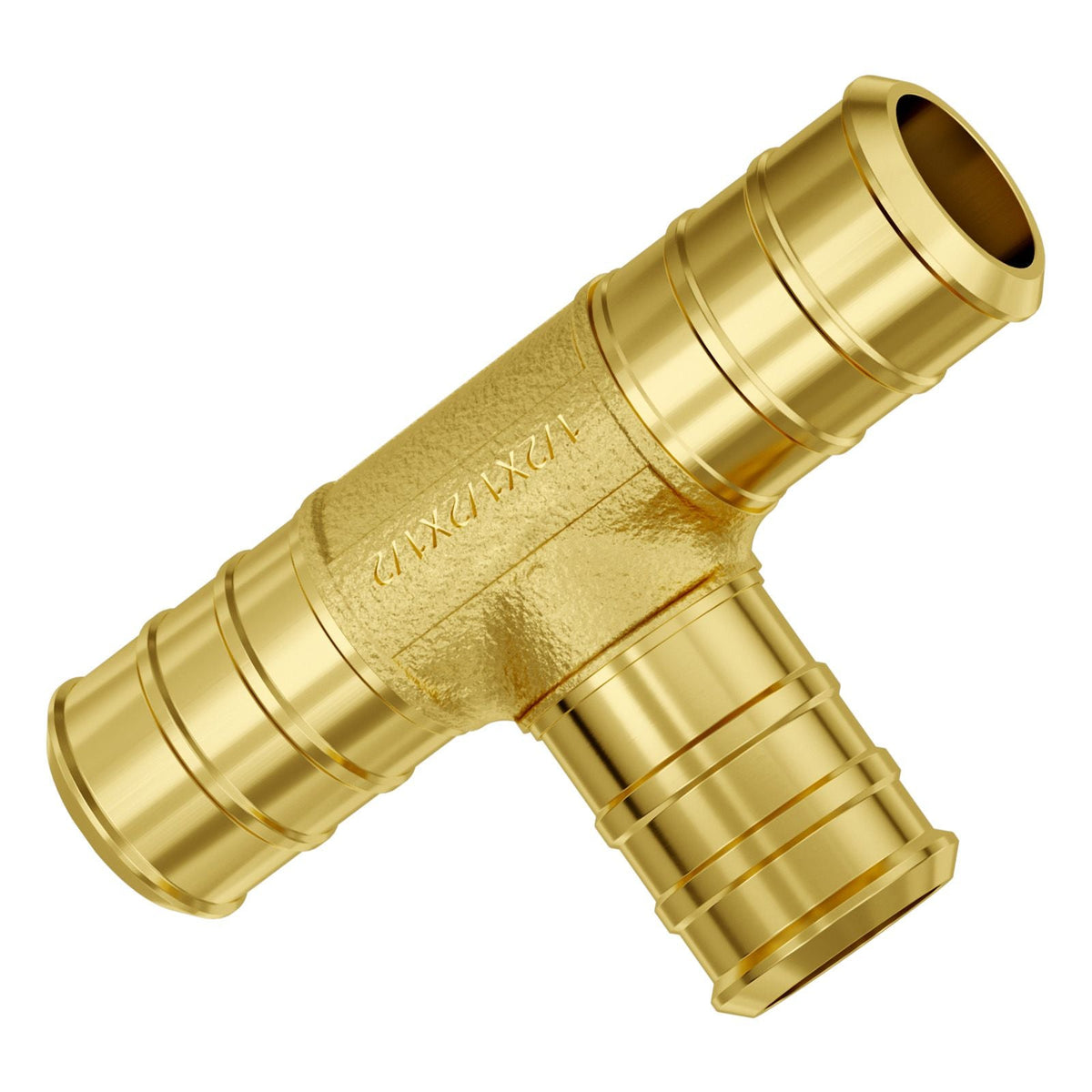 Pipe Fittings, 1/2" 50PCS Brass Pipe Fittings, Clamp-style Tee Pipe Connector Brass Air Fittings, Heavy Duty Plumbing Fittings Tube Adapter for Heating/Shower Systems,Outdoor Water Pipes