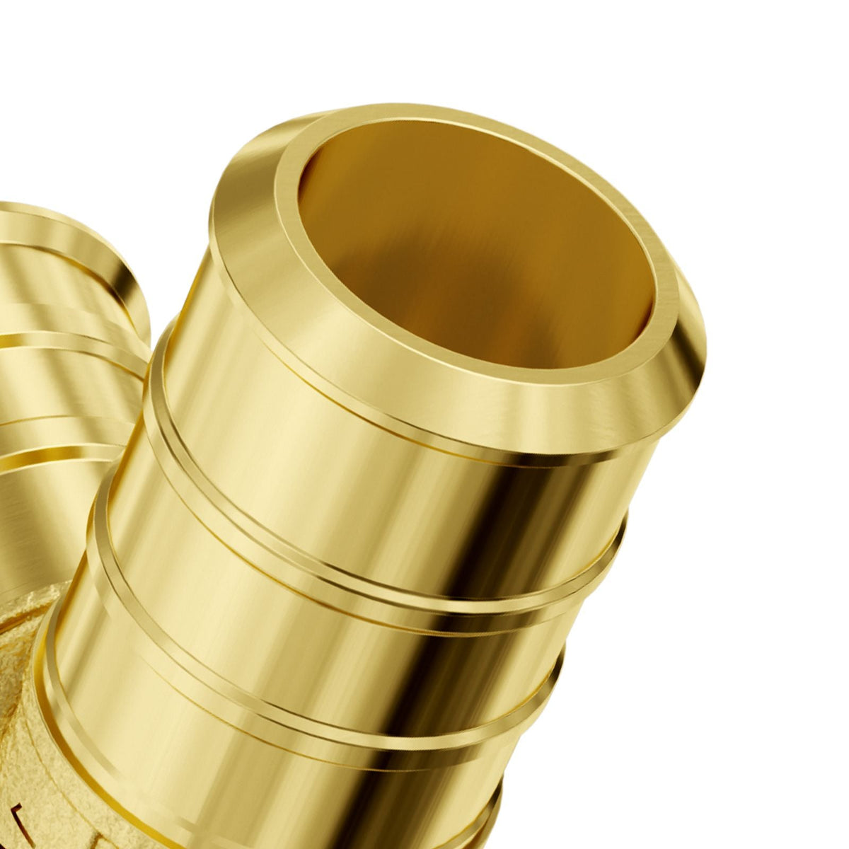 Pipe Fittings, 1/2" 50PCS Brass Pipe Fittings, Clamp-style Tee Pipe Connector Brass Air Fittings, Heavy Duty Plumbing Fittings Tube Adapter for Heating/Shower Systems,Outdoor Water Pipes