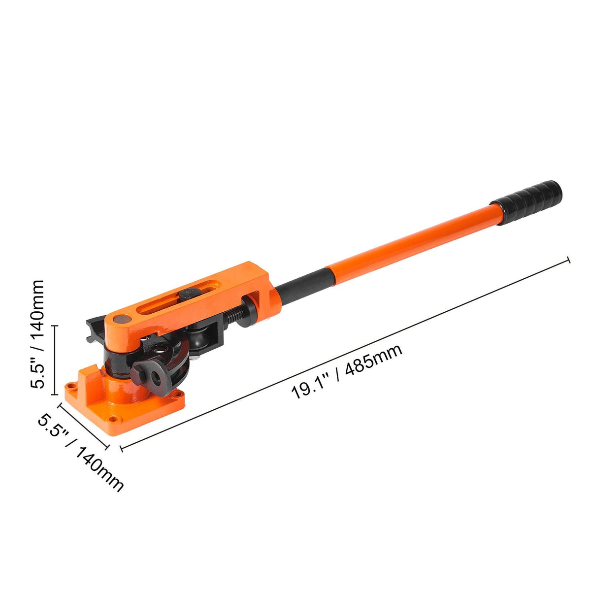 Pipe Tube Bender, 3/8" to 1" OD Manual Pipe Tube Bender with 7 Bending Dies, 180° Copper Aluminum Pipes Bending Tools for HVAC Air Conditioning Refrigerator Auto Repair