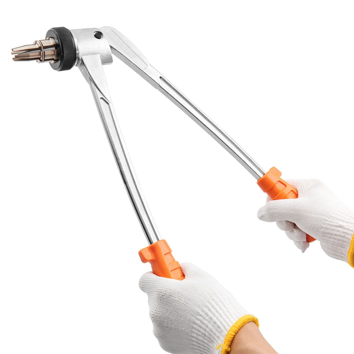 Pipe Tube Expander, 1/2", 3/4", 1" OD PEX Tubing Expander, Professional Manual Lever PEX Tools Expander, with 3 Expansion Heads, Pipe Cutter for PEX Tubes