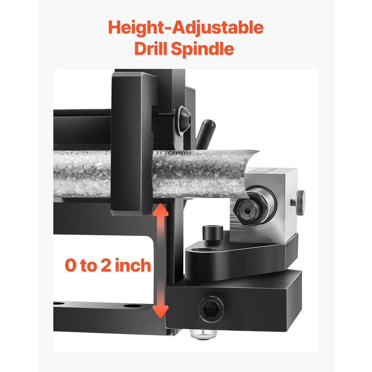 Pipe Tube Notcher, 1/2 to 3-inch Tubing Notcher with 0 to 50° Adjustable Angle, Pipe and Tube Notching Tool for Repair Shops, Home Projects, Metalworking