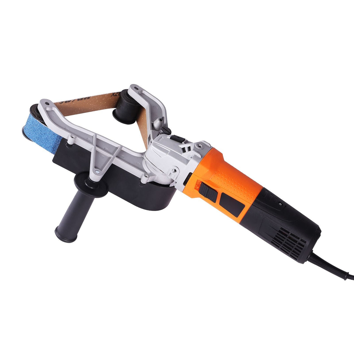 Pipe Tube Polisher Sander, 1000W Pipe Belt Sander with 6 Variable Speeds 1100-3200rpm, Professional Belt Sander Grinding Machine with 50PCS Sanding Belts for Burnishing Finishing Rust Removal