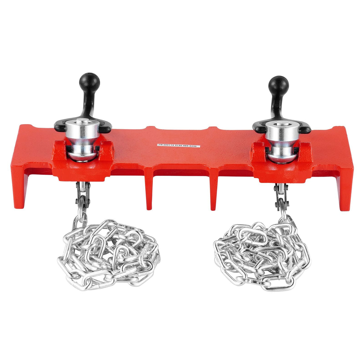 Pipe Welding Vise, 1/2" to 8" Pipe Welding Clamp with Dual Chains & Crank Handles, Heavy-Duty Cast Iron Welding Vise for a Variety of Pipes