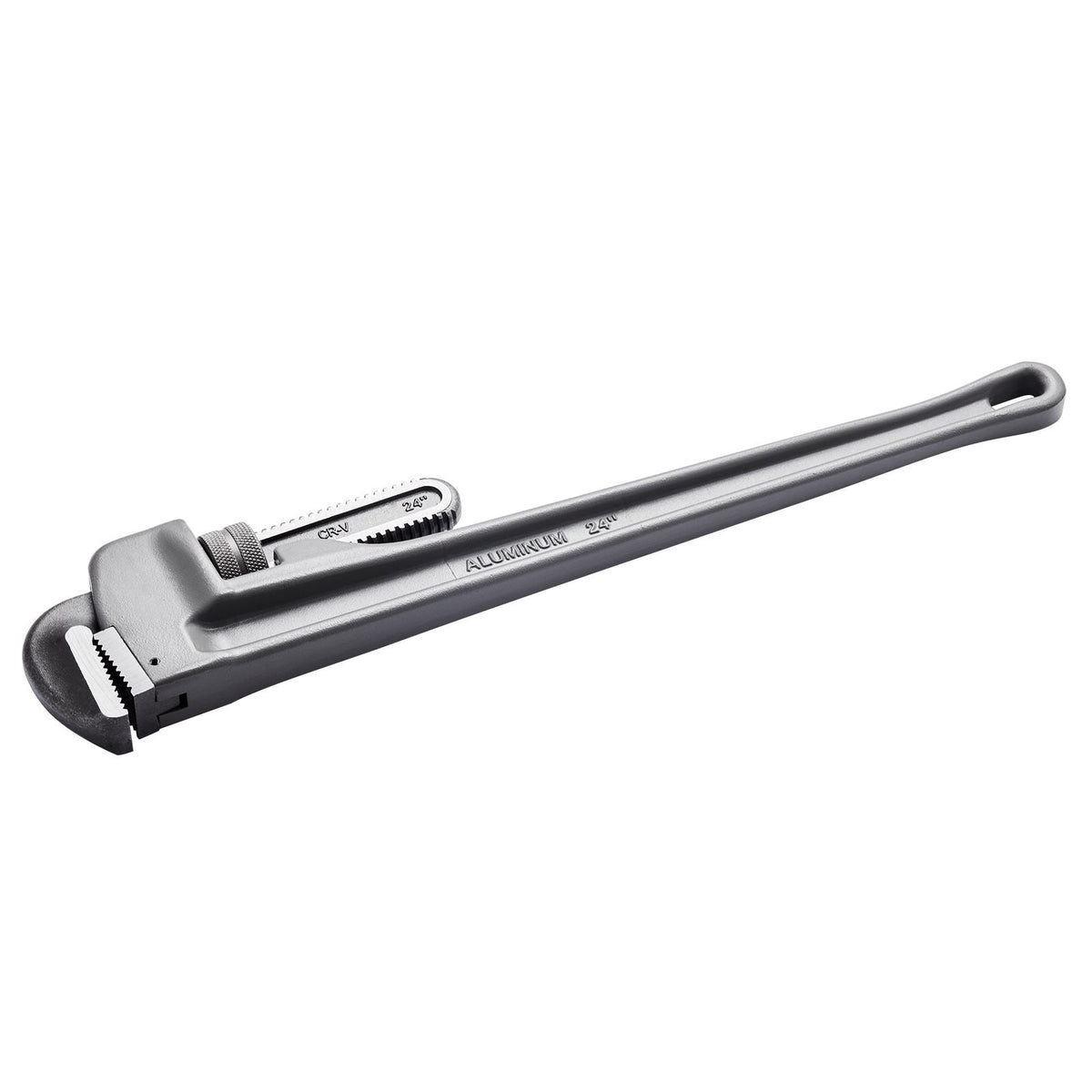 Pipe Wrench, 24" Aluminum Straight Pipe Wrench, Adjustable Plumbing Wrench, with High Strength Jaw and Ergonomic Handle, Easy to Carry, Hangable Design, for Water Pipes, Automotive Repairs