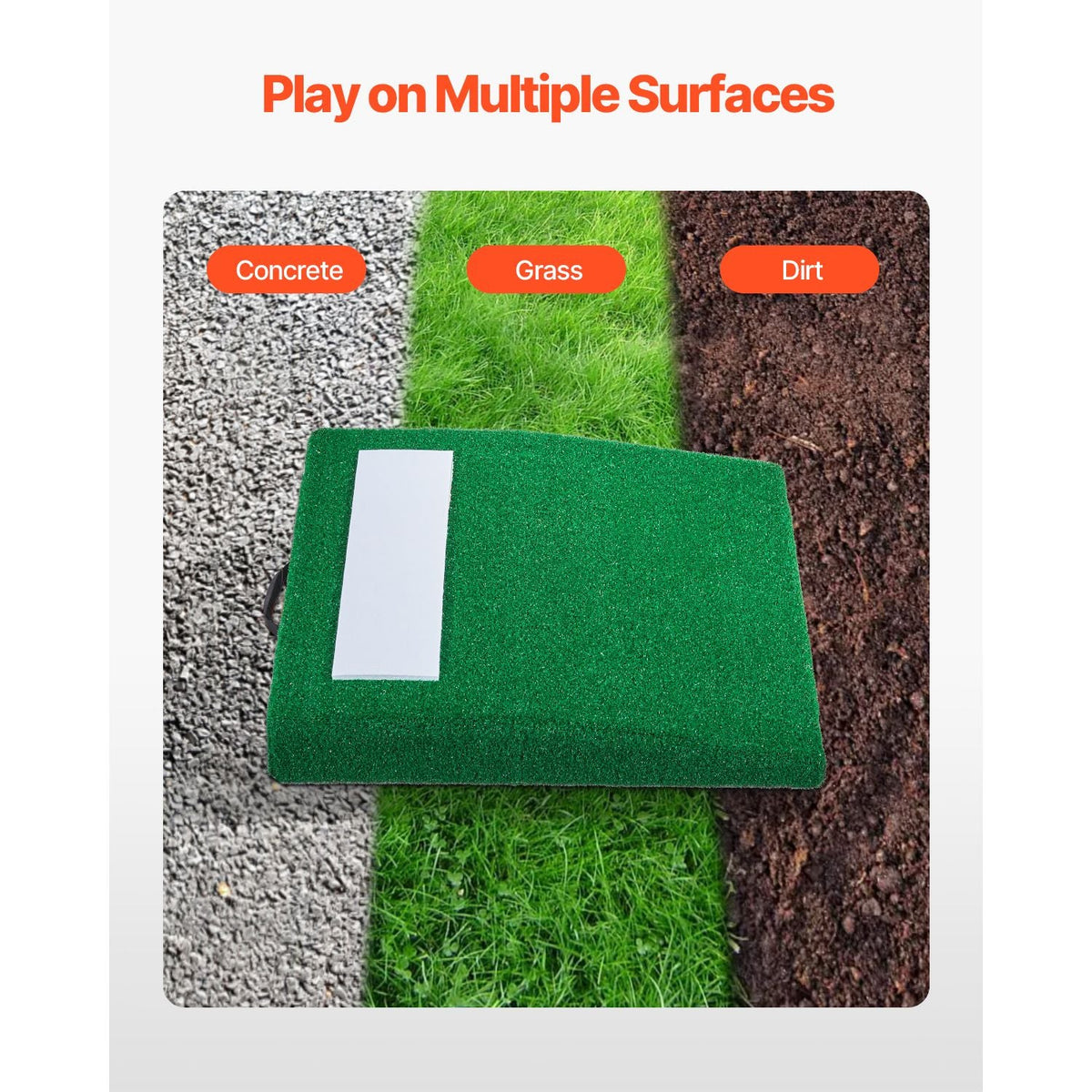 Pitching Mound, Portable Baseball Pitcher's Mound, 31 in Indoor Outdoor Pitching Practice and Training Equipment, Softball Pitching Aids with Antifade Turf, Pitching Rubber, Carry Handle