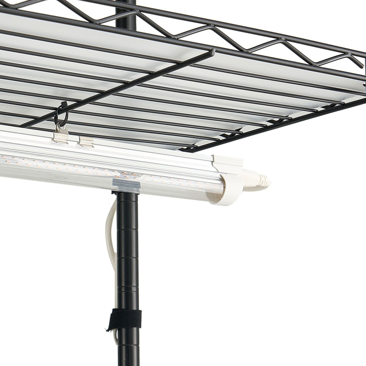Plant Shelf with Grow Light, 6-Tier Indoor Plant Stand, 71in Tall Indoor Plants Display Rack with Wheels & Timer, 150W 3800K Full Spectrum Grow Lights, Metal Flower Pot Holder for Seed Starting